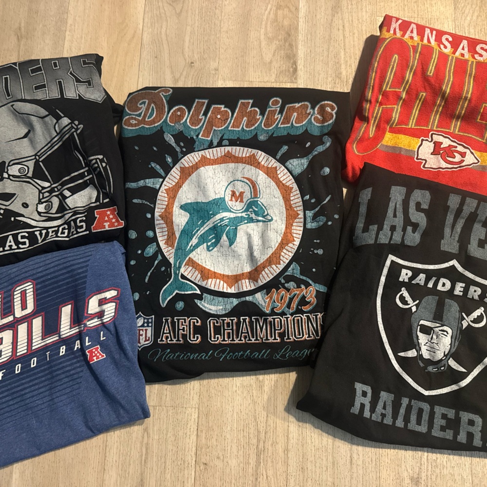 NFL Team Logo mens  T-Shirts - Multi-Pack